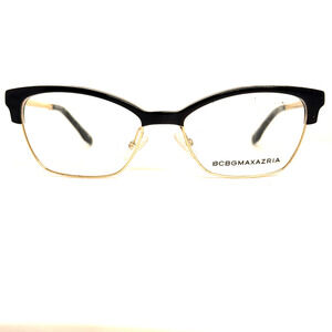 BCBG MAXAZRIA Peyton Women's‎ Black Gold Eyeglasses Frames 53-16 140 H16765